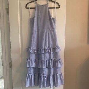 Lulu's Blue and White Striped Dress - Small